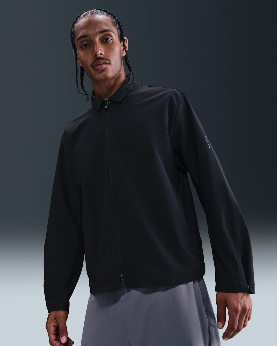 Nike 24.7 PerfectStretch Men's Dri-FIT UV Jacket - Black/Dark Smoke Grey
