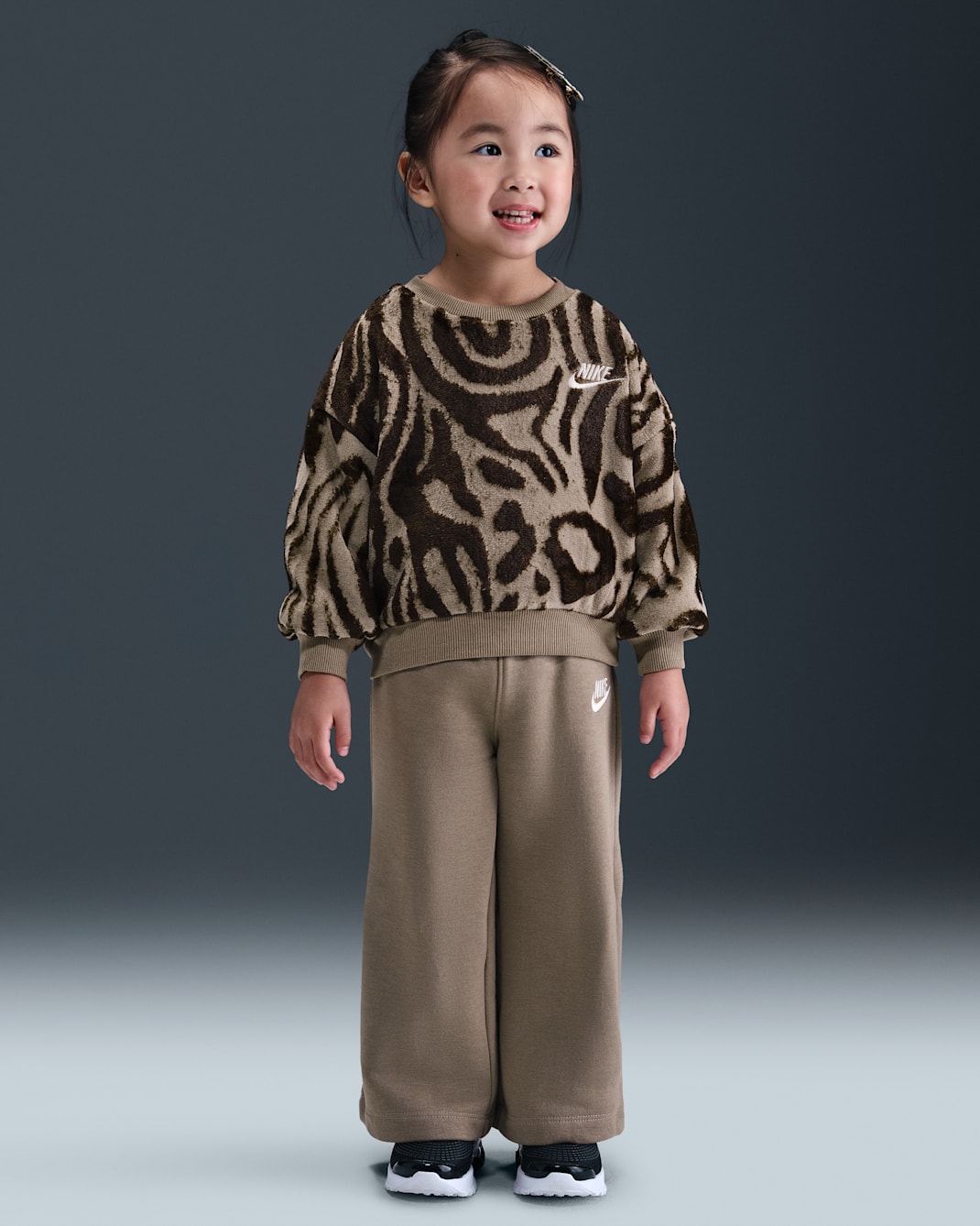 ナイキ ワイルド ウォームス ベビー ツーピース リブ セットアップ - ミンクブラウン