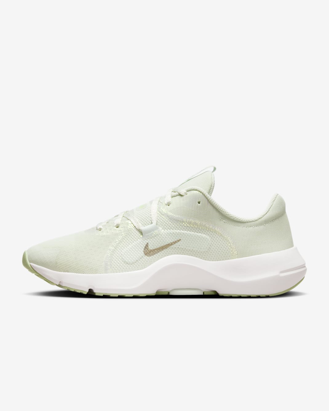Nike In-Season TR 13 Premium Women's Workout Shoes - Summit White/Sea Glass/Light Lemon Twist/Metallic Gold Star