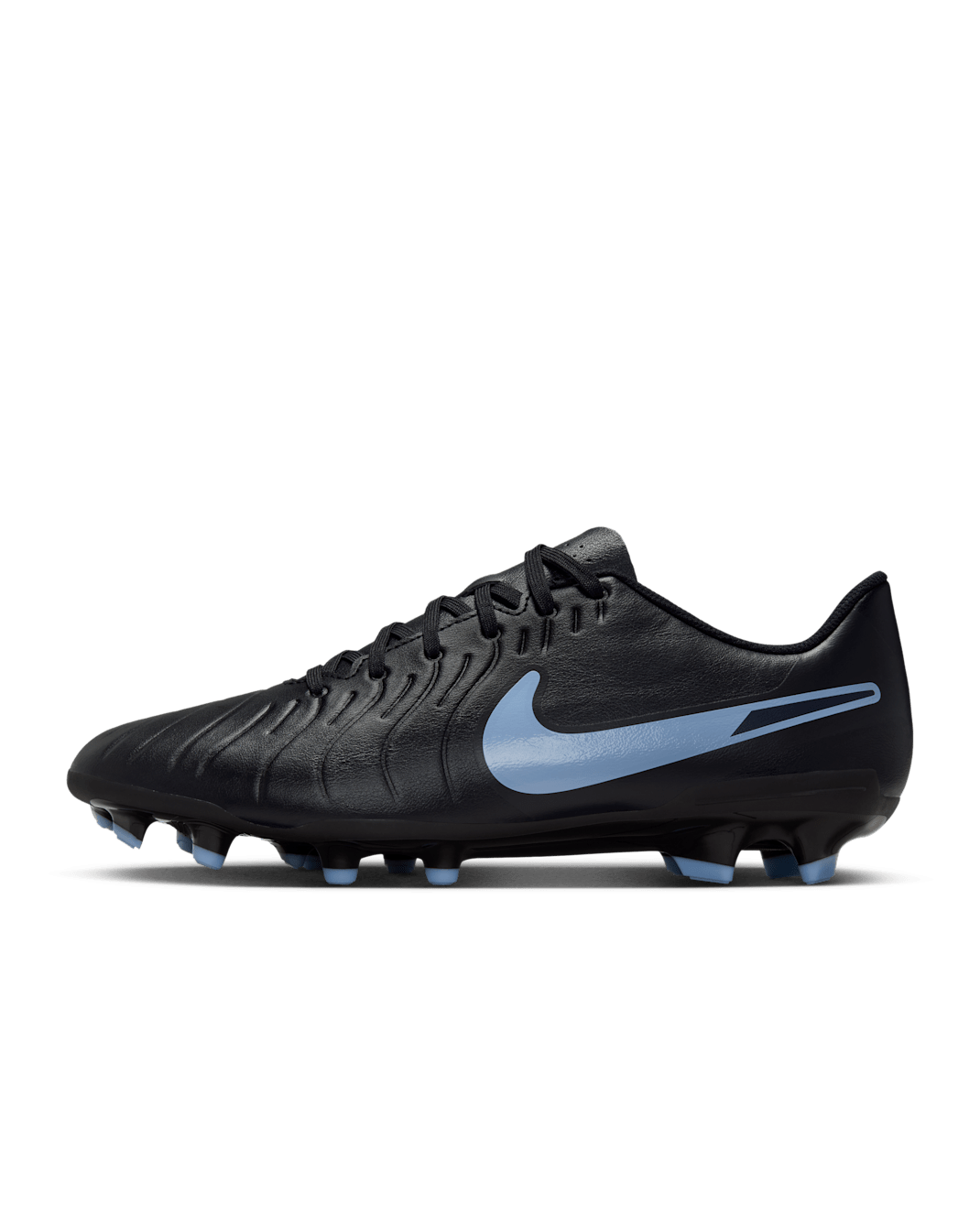 Nike Tiempo Legend 10 Club Düşük Bilekli Çoklu Zemin Kramponu - Siyah/Siyah