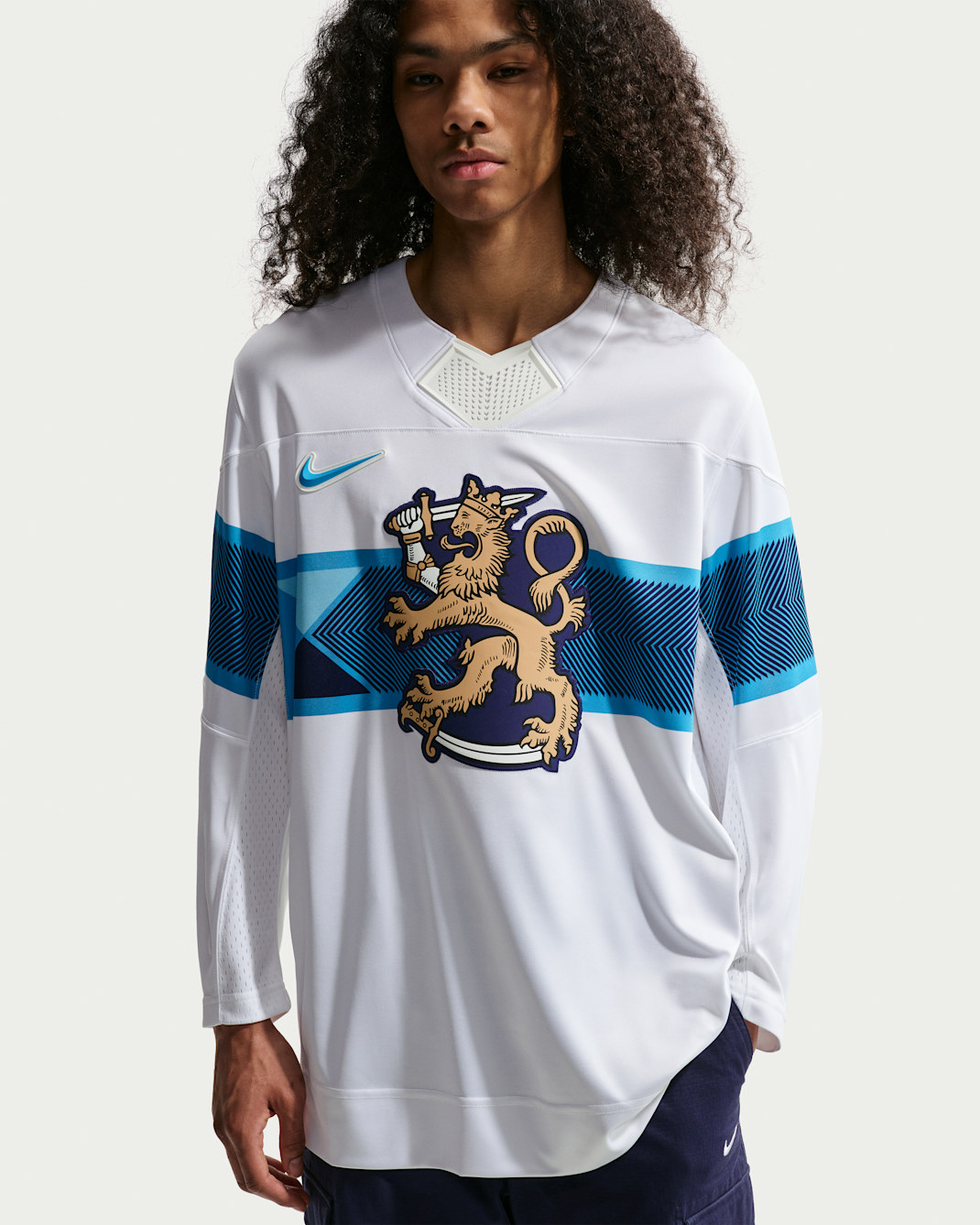 Maglia da hockey Nike "Team Finland" – Uomo - Bianco