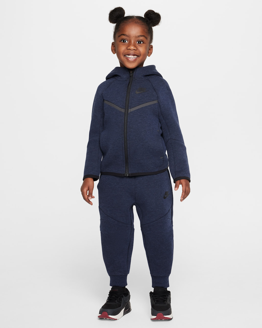 Nike Sportswear Toddler Tech Fleece 2-Piece Full-Zip Set - Obsidian Heather
