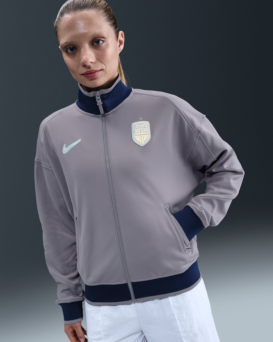 Norway Academy Pro Women's Nike Dri-FIT Football Anthem Jacket - Violet Haze/White