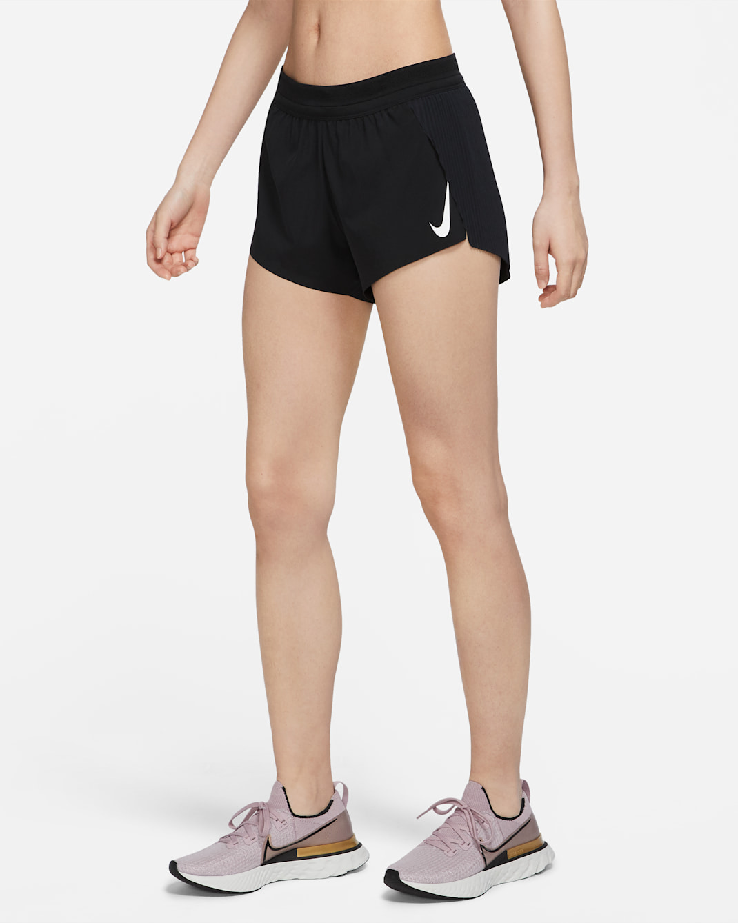 Nike AeroSwift Women's Running Shorts - Black/White