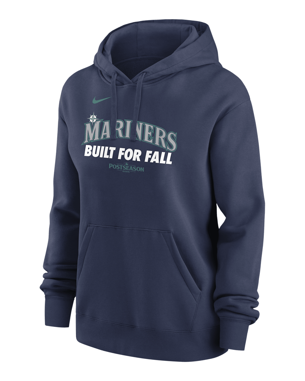 Seattle Mariners 2025 Postseason Authentic Collection Women's Nike MLB Pullover Hoodie - Navy