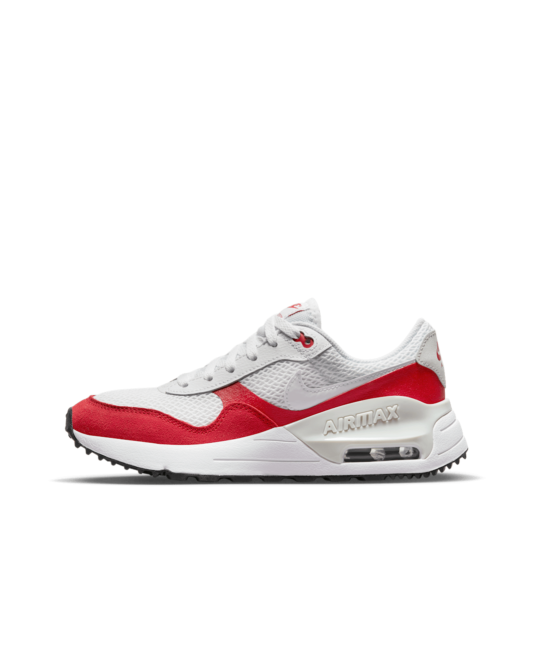 Nike Air Max SYSTM Older Kids' Shoes - White/University Red/Photon Dust/White
