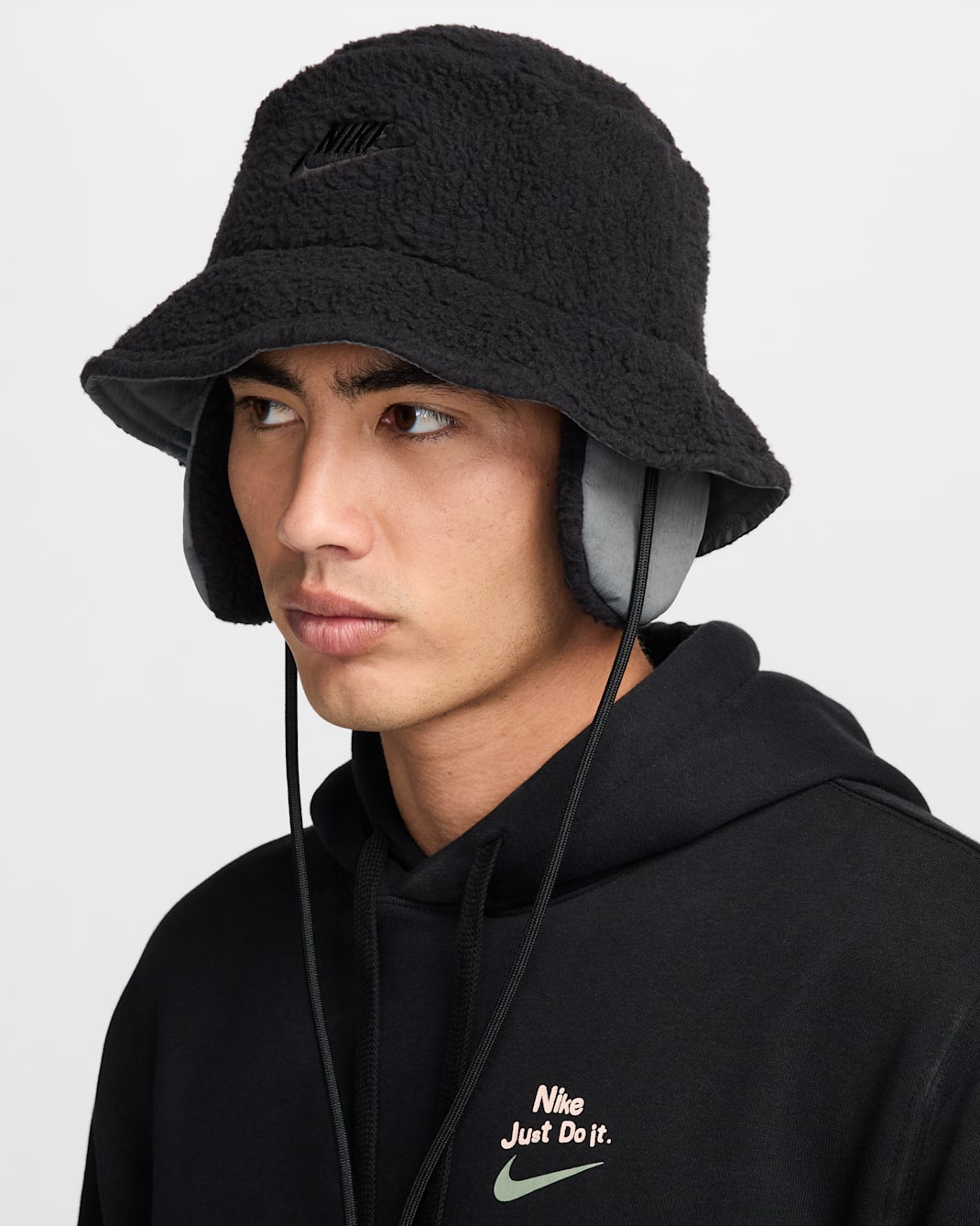 Nike Apex Winterized Bucket Hat - Black/Iron Grey/Black