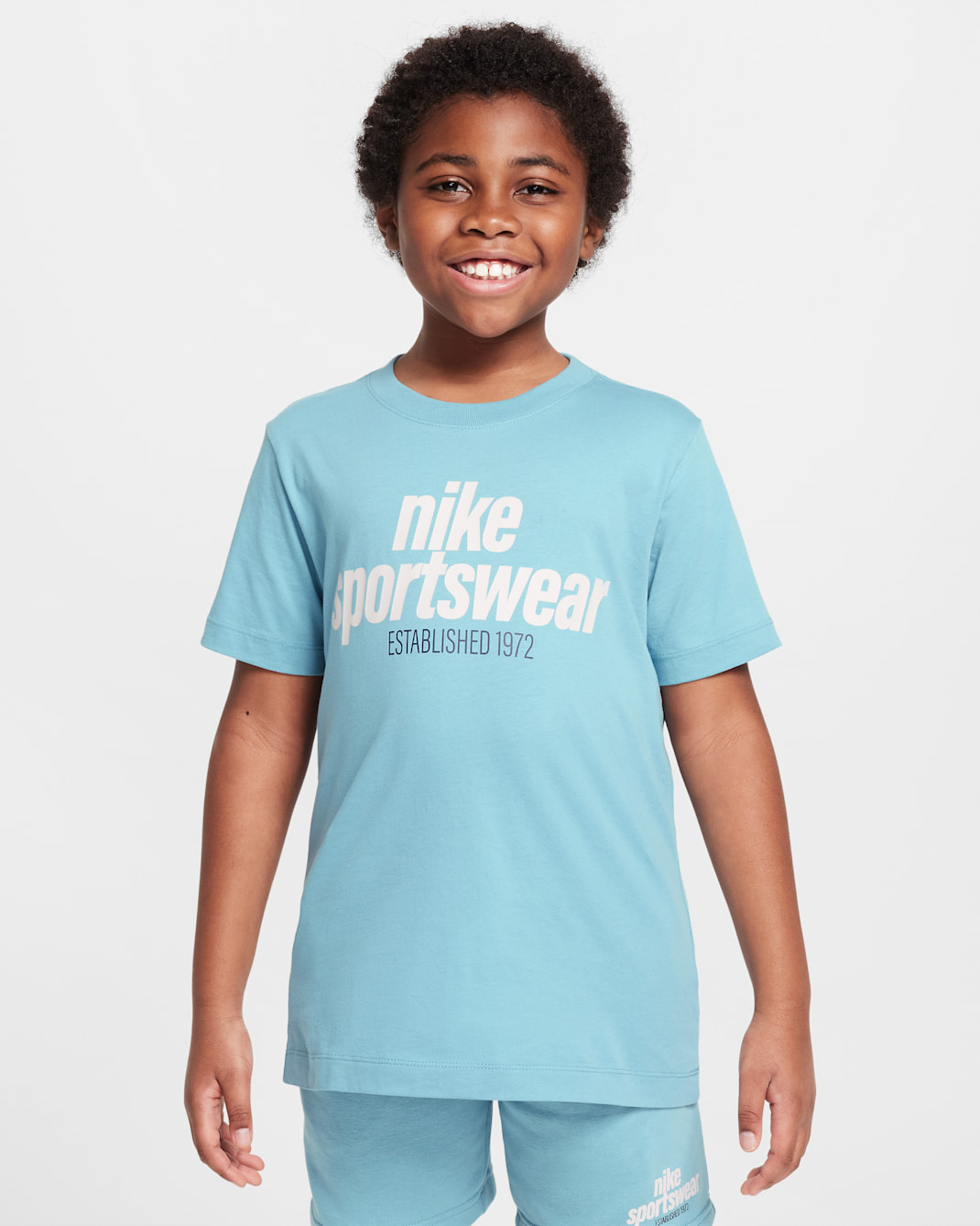 Nike Sportswear Older Kids' T-Shirt - Denim Turquoise