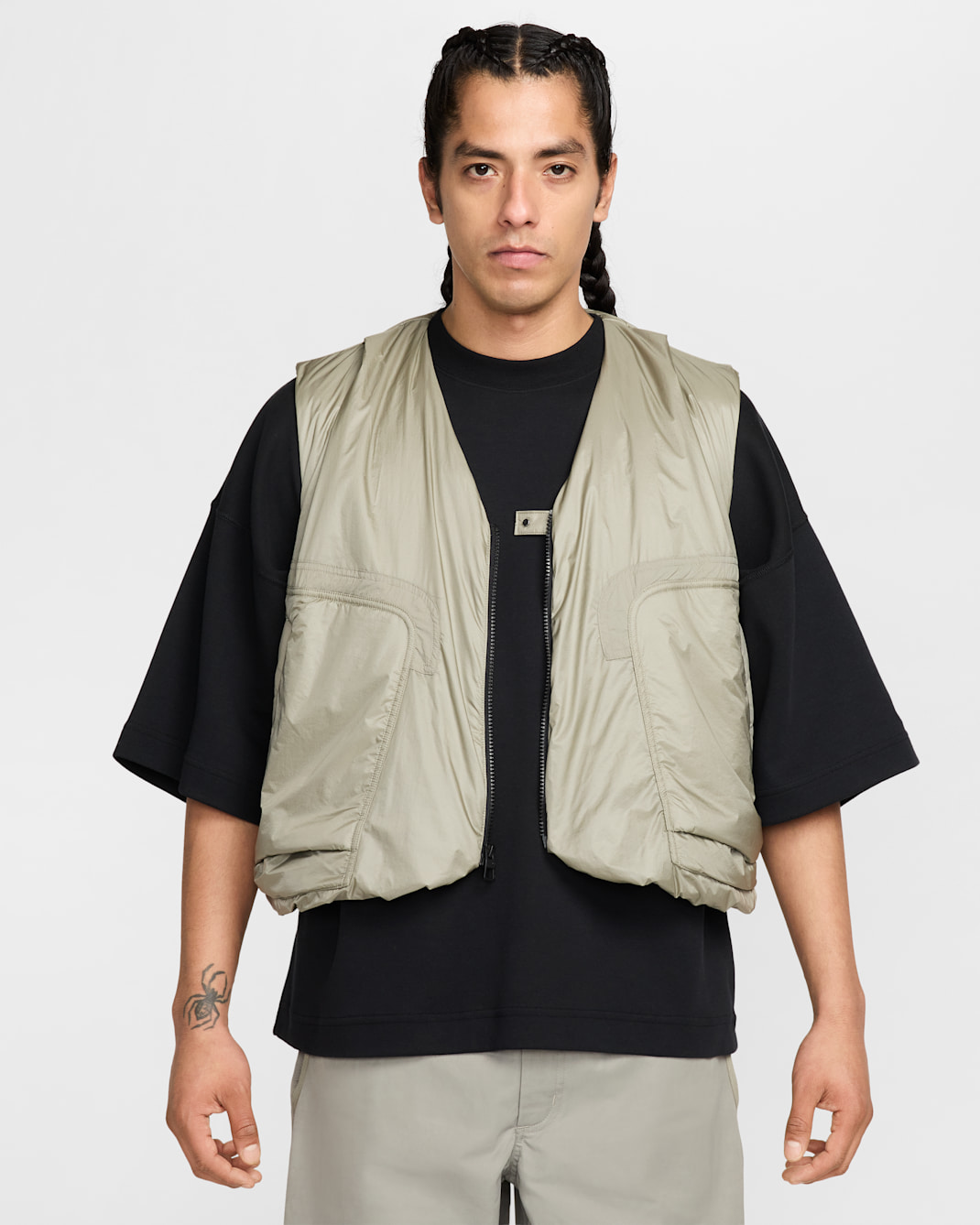Nike Tech Men's Woven Vest - Light Army/Black