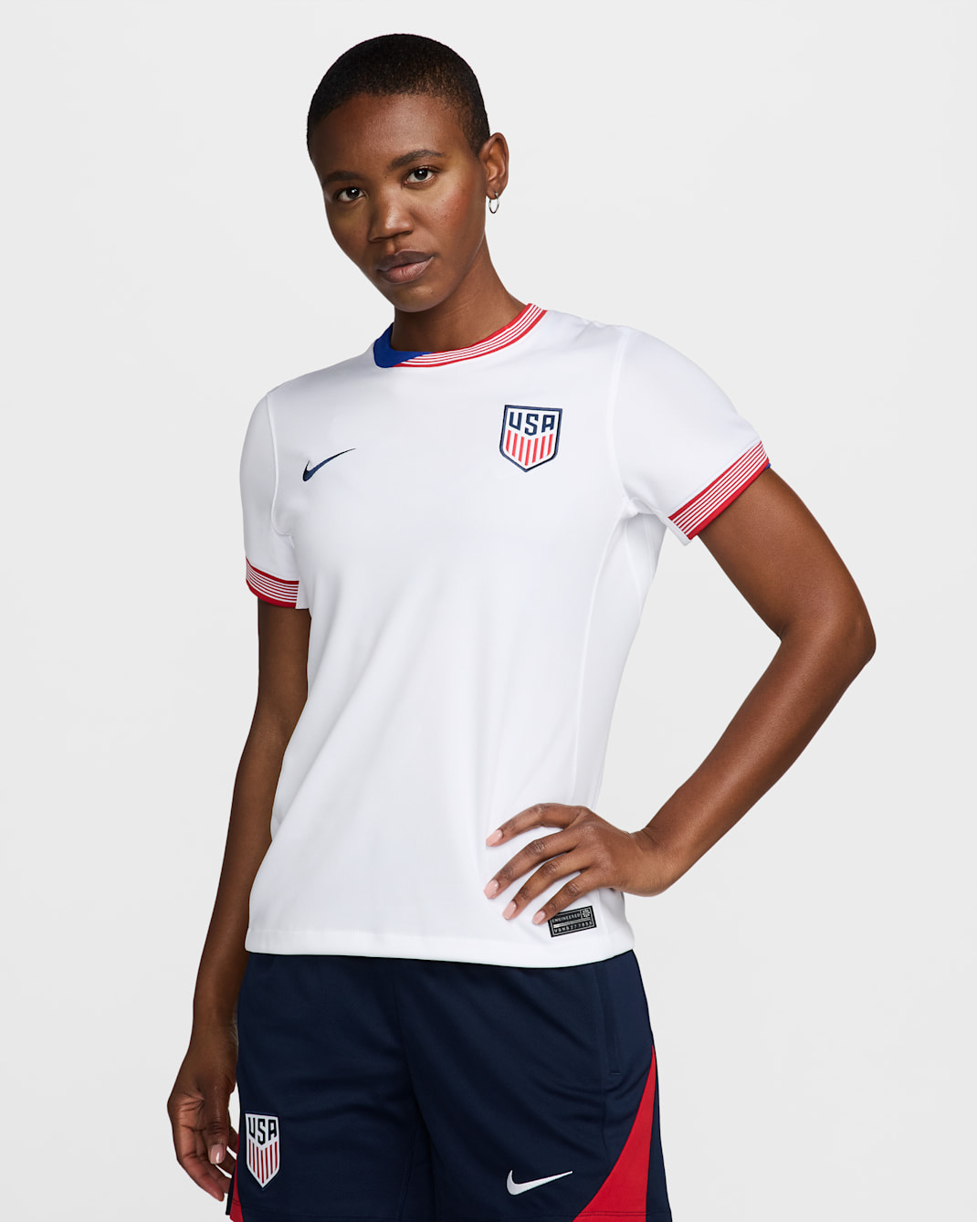 USMNT 2024 Stadium Home Women's Nike Dri-FIT Soccer Replica Jersey - White/White