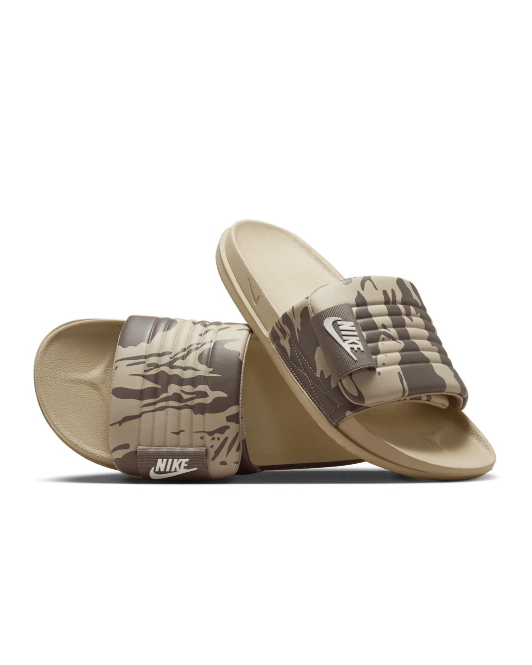 Nike Offcourt Adjust Men's Slides - Limestone/Olive Grey/Sea Glass