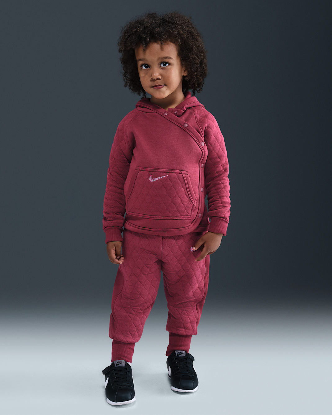 Nike Ready, Set! Toddler 2-Piece Hooded Jogger Set - Team Red