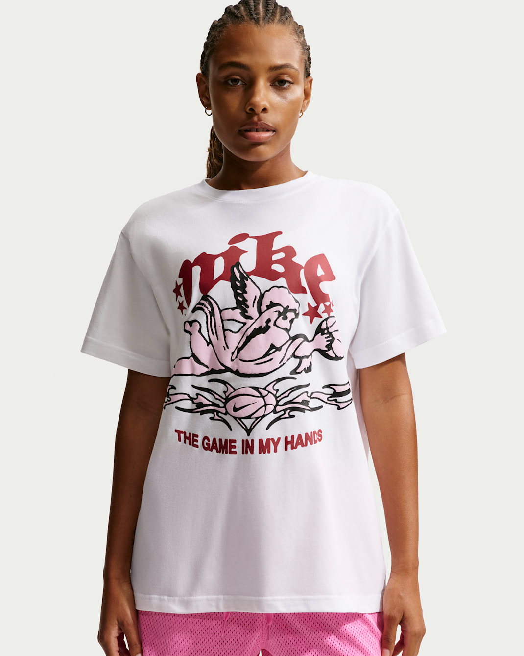 Nike Sportswear Women's Short-Sleeve Crew-Neck T-Shirt - White