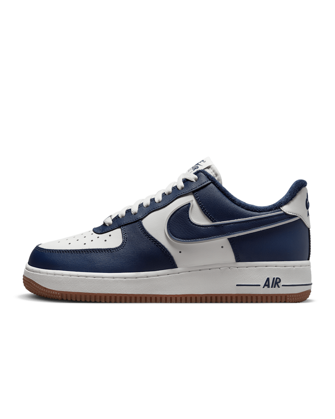 Nike Air Force 1 '07 LV8 Men's Shoes - Sail/Gum Medium Brown/Midnight Navy