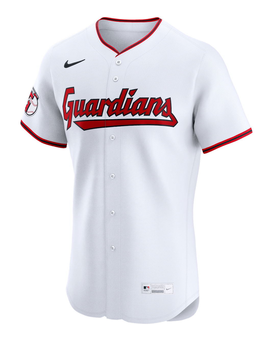 Jersey Nike Dri-FIT ADV de la MLB Elite para hombre Cleveland Guardians - Blanco