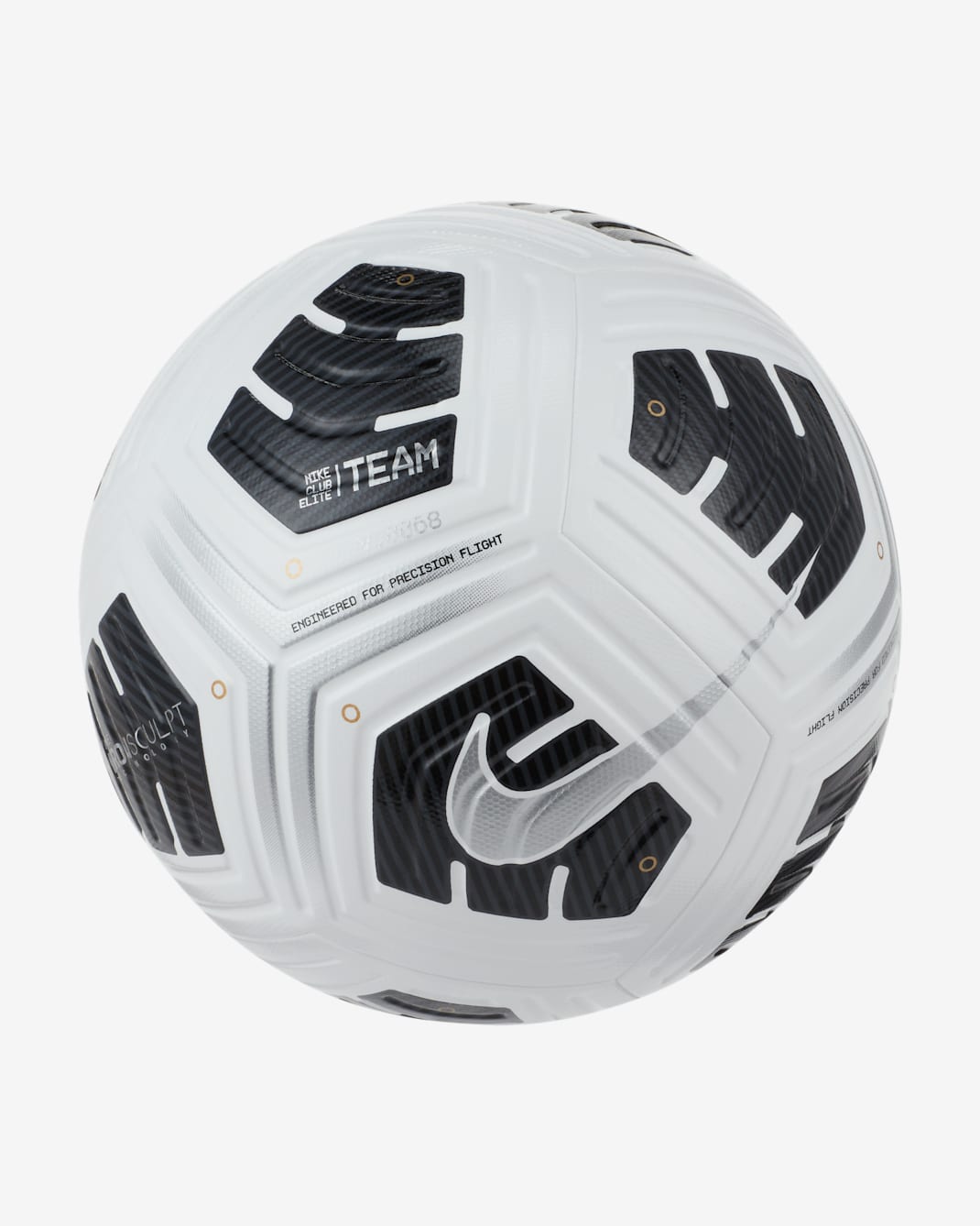 Balón de fútbol Nike Club Elite Team - Blanco/Negro/Plata metalizado