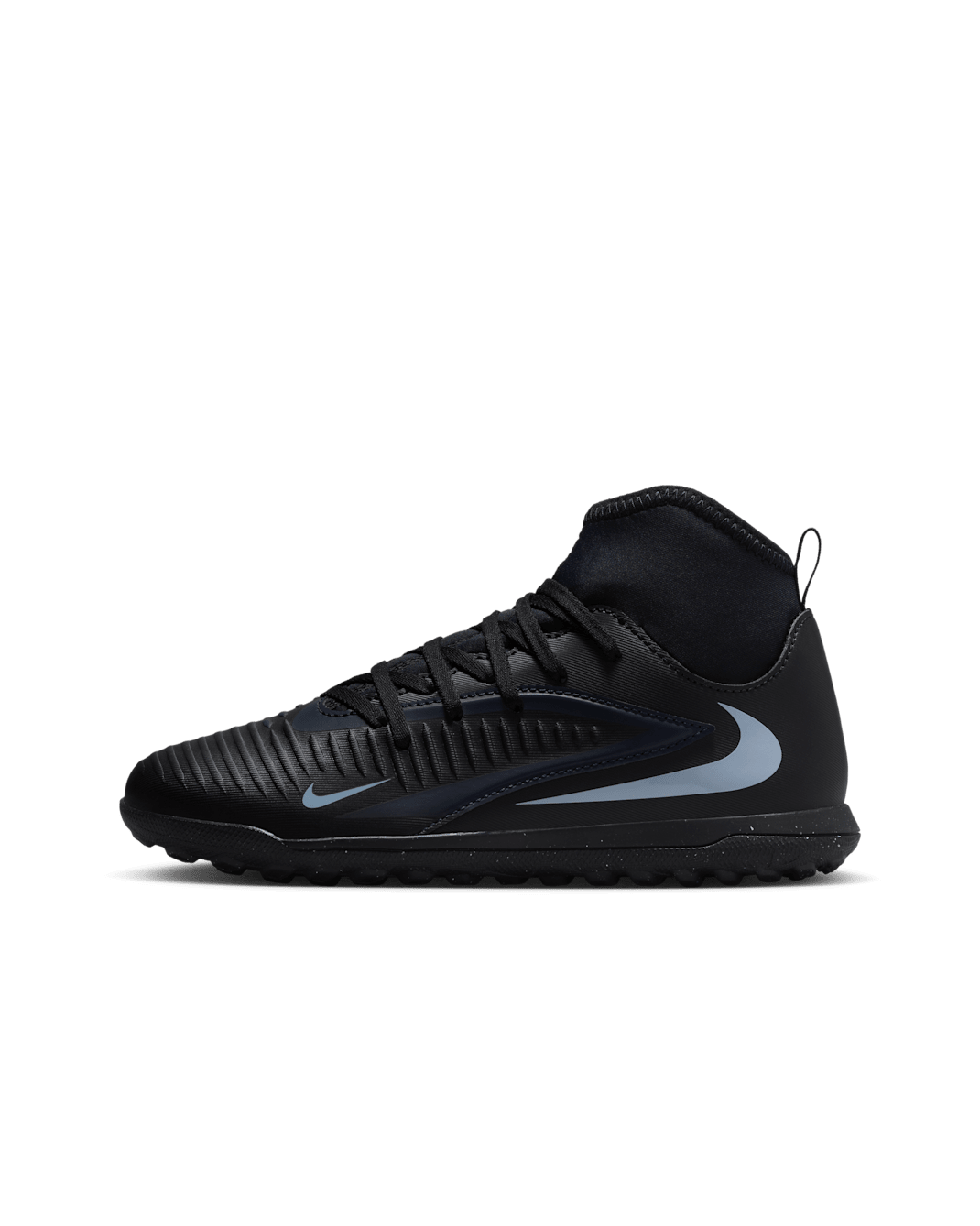 Nike Jr. Phantom 6 High Club Fußballschuh für Turf für ältere Kinder - Schwarz/Schwarz