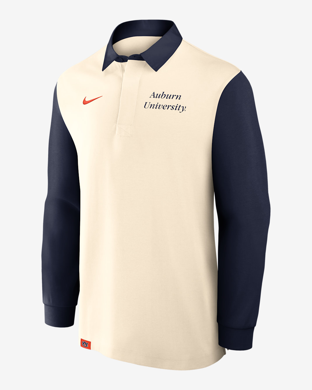 Auburn Rugby Men's Nike College Long-Sleeve Top - Tan/Beige