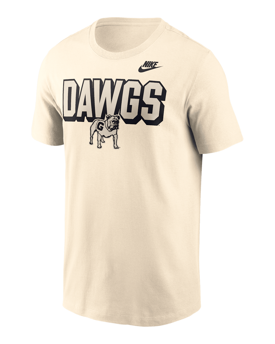 Georgia Team Bold Men's Nike College T-Shirt - Natural