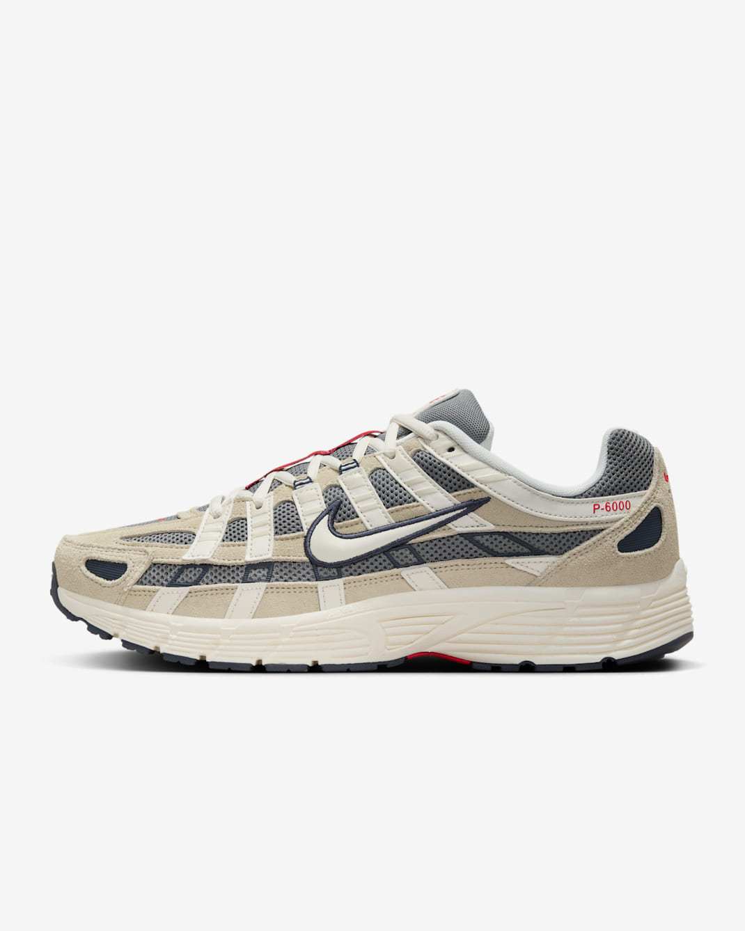 Buty męskie Nike P-6000 Suede - Light Khaki/Thunder Blue/Cool Grey/Pale Ivory