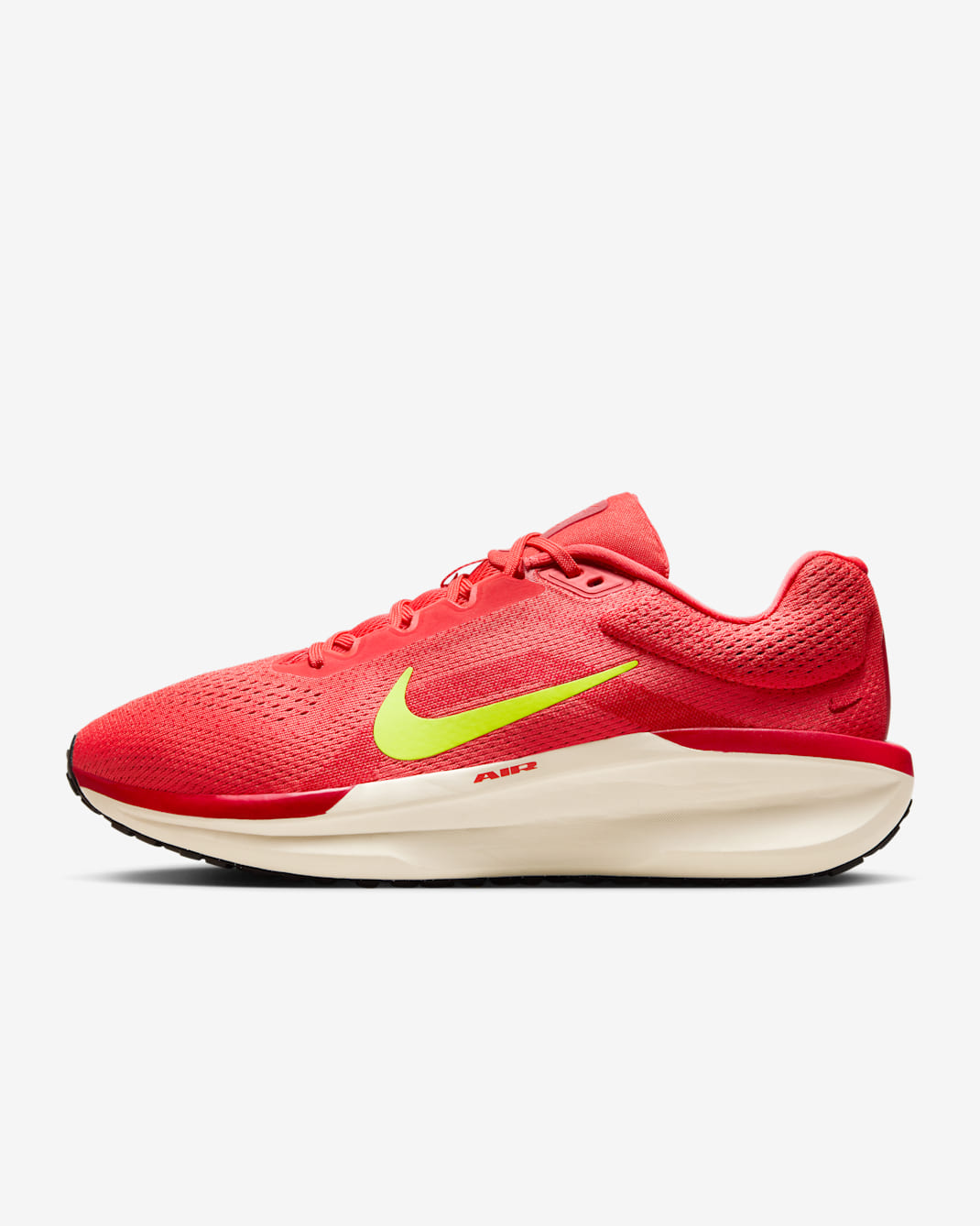 Nike Winflo 11 Men's Road Running Shoes - Light Crimson/Gym Red/Pale Ivory/Volt