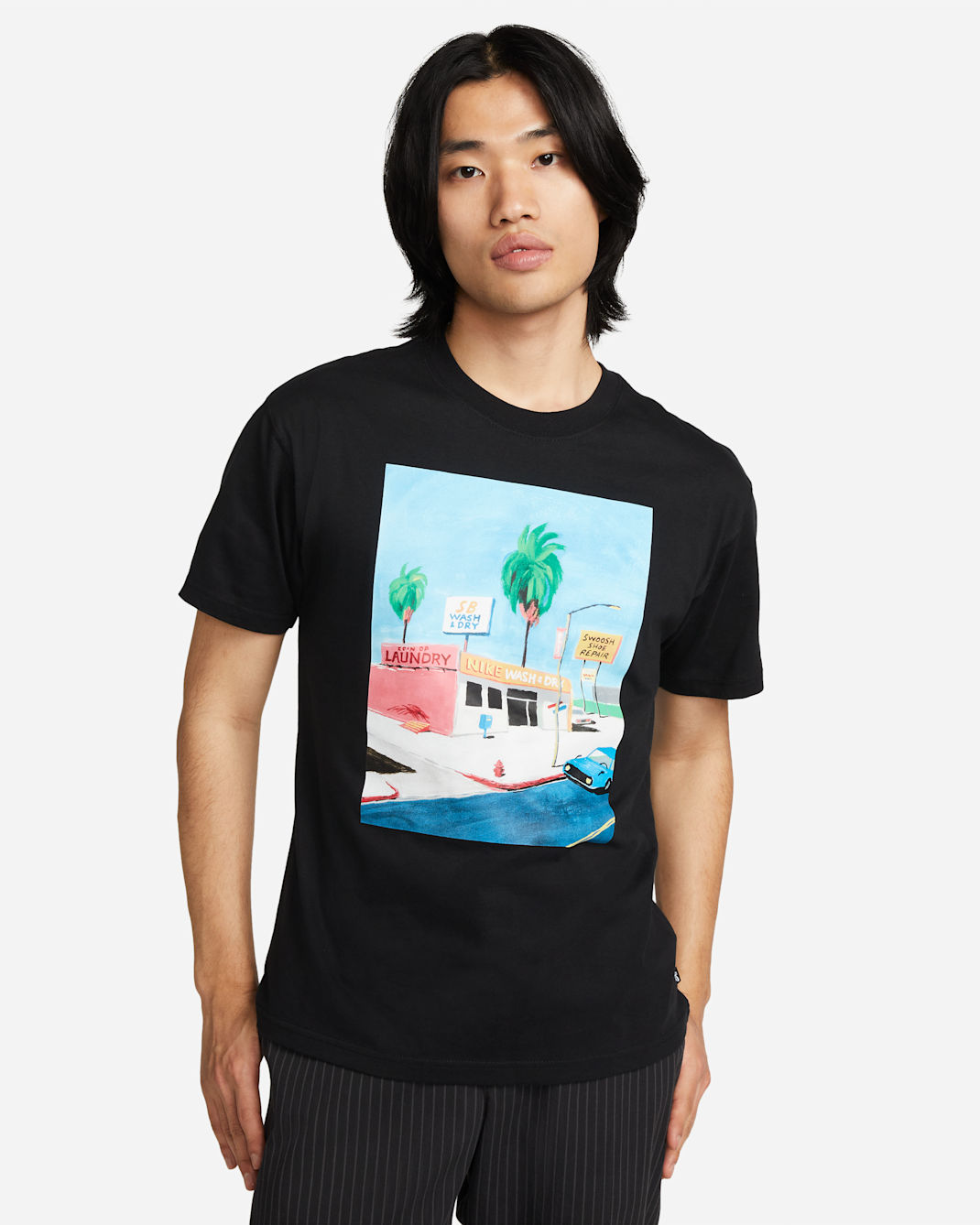เสื้อยืดสเก็ตบอร์ด Nike SB - ดำ