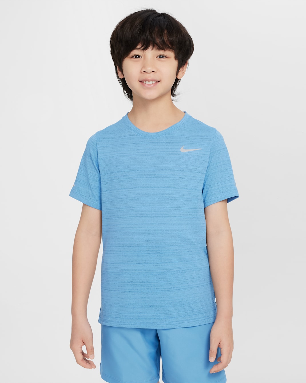 Nike Dri-FIT Miler Older Kids' (Boys') Training Top - Blue Beyond