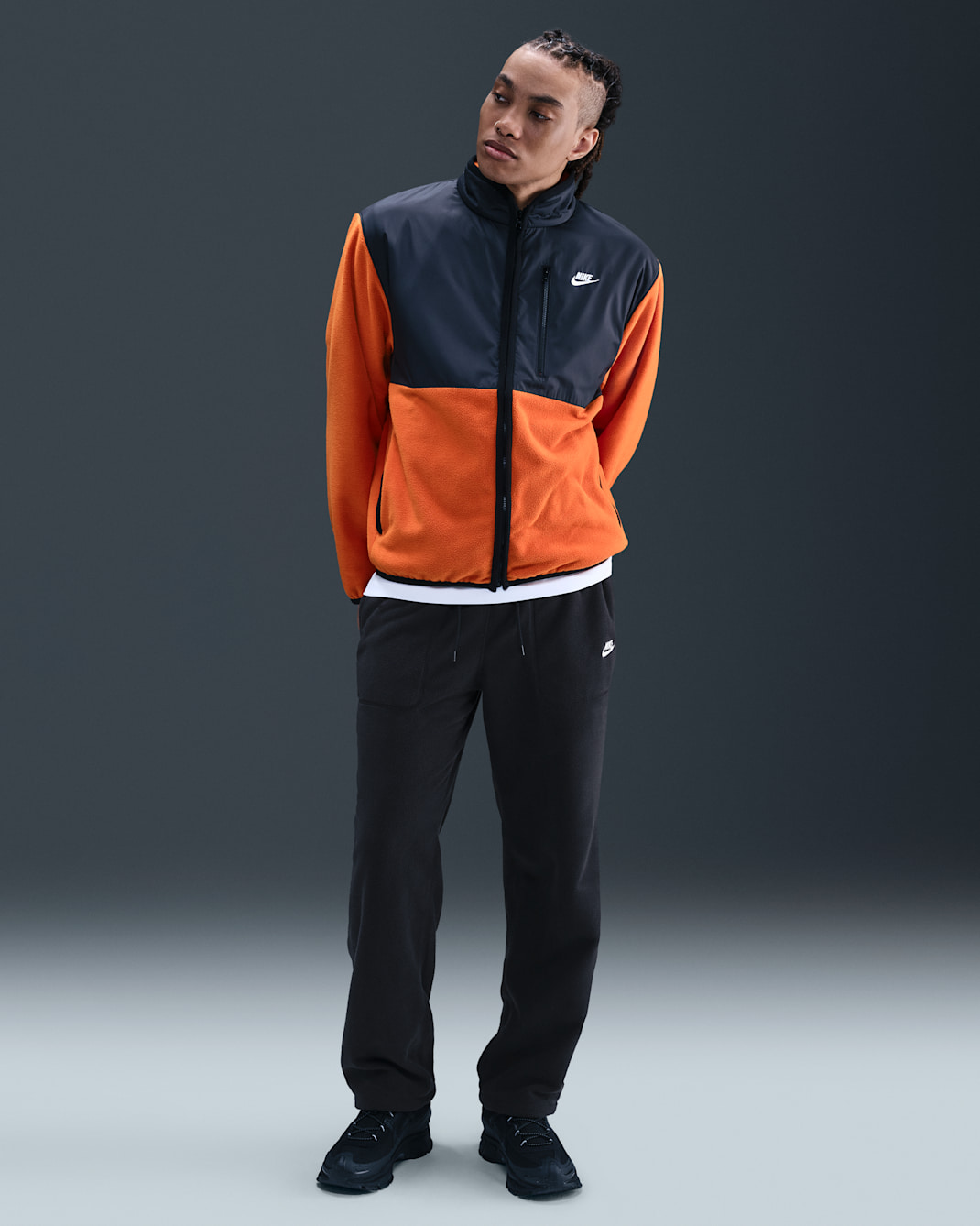 Pantalon d'hiver Nike Sportswear Club pour homme - Noir/Blanc