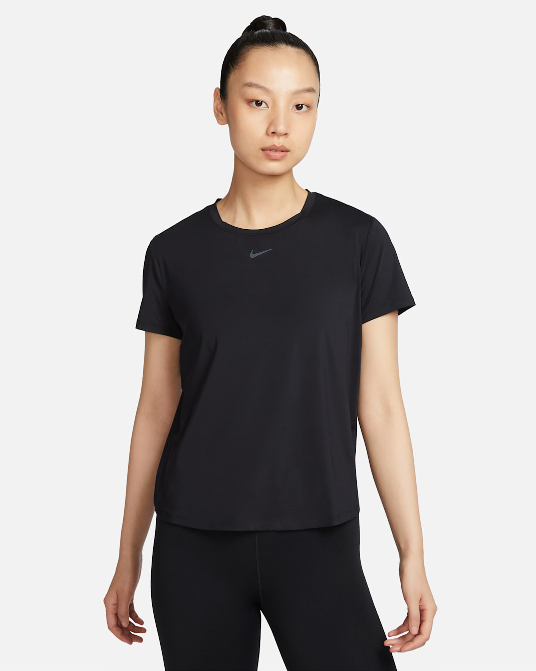 ナイキ ワン クラシック ウィメンズ Dri-FIT ショートスリーブ トップ - ブラック/ブラック