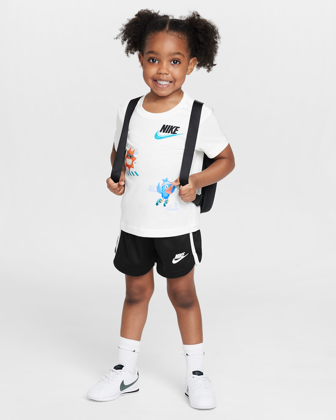 Conjunto de shorts de 2 piezas Dri-FIT Just Believe infantil Nike - Negro