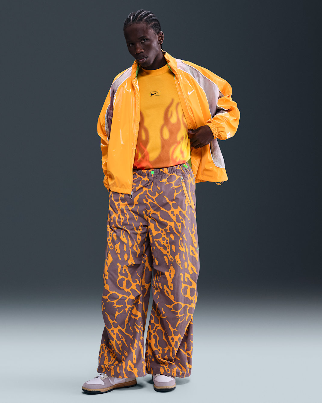 Nike Project F.R.O.G. Men's Parachute Pants - Sundial/Taupe Grey/Green Strike