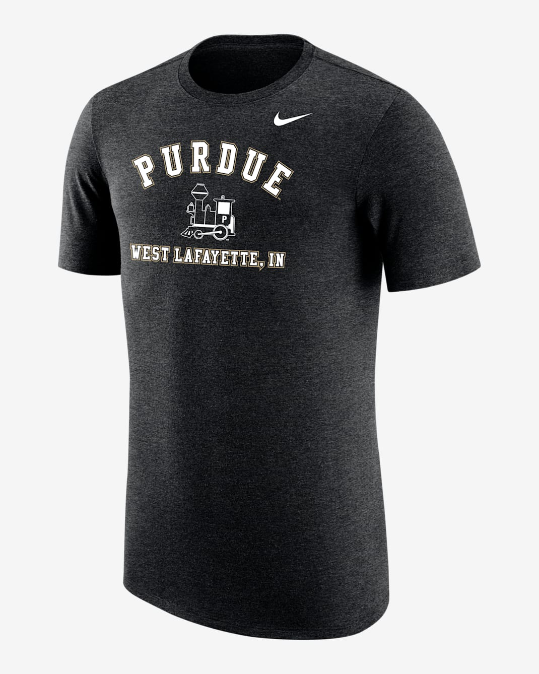 Purdue Men's Nike College T-Shirt - Black Heather