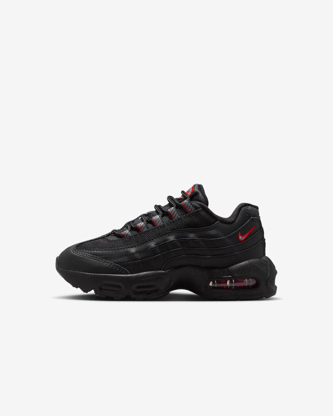 Scarpa Nike Air Max 95 Recraft – Bambino/a - Nero/University Red/Bianco/Smoke Grey