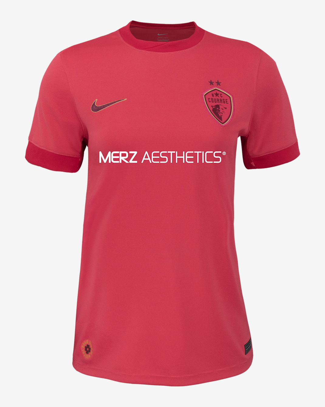 Jersey Nike Dri-FIT de la NWSL Replica para mujer North Carolina Courage visitante 2025 Stadium - Rosa margarita/Baya intenso
