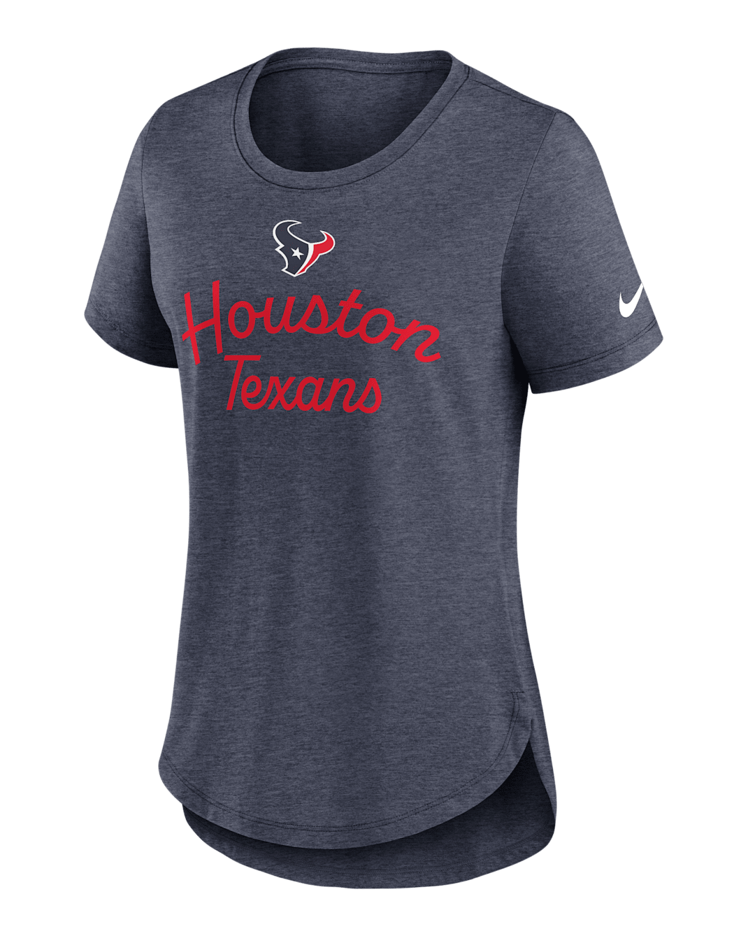 Houston Texans Script Women's Nike NFL T-Shirt - Navy