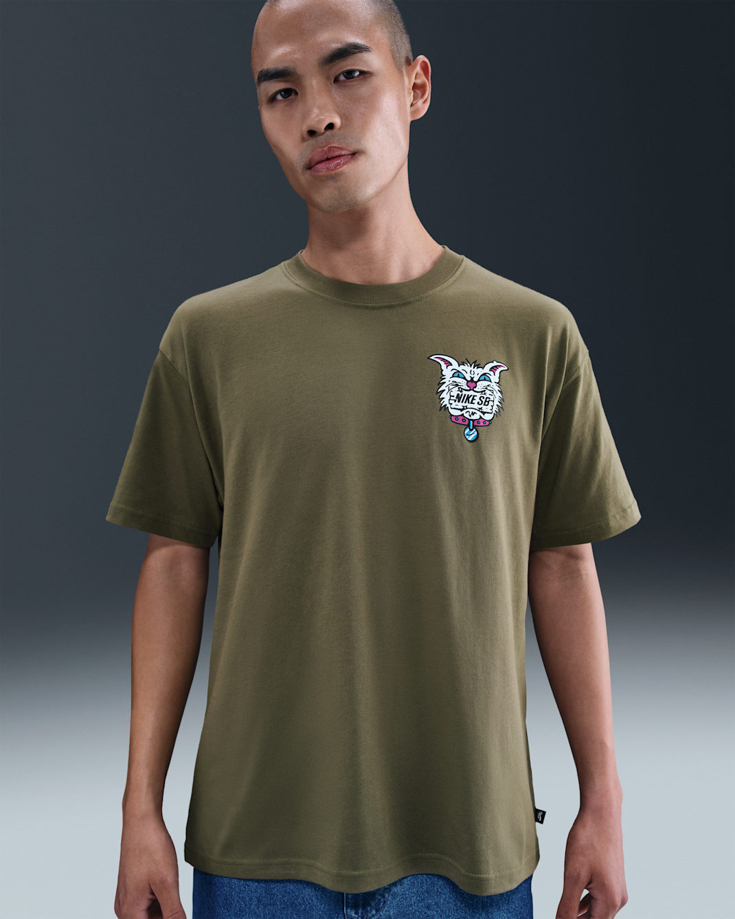 Nike SB Max90 Skate T-Shirt - Medium Olive