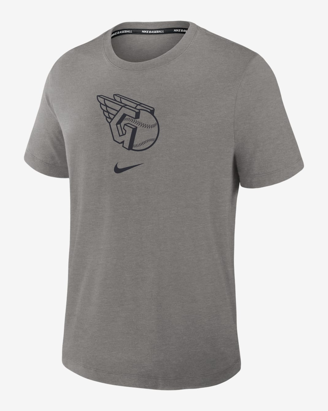 Playera Nike Dri-FIT de la MLB para hombre Cleveland Guardians Authentic Collection Early Work - Carbón jaspeado