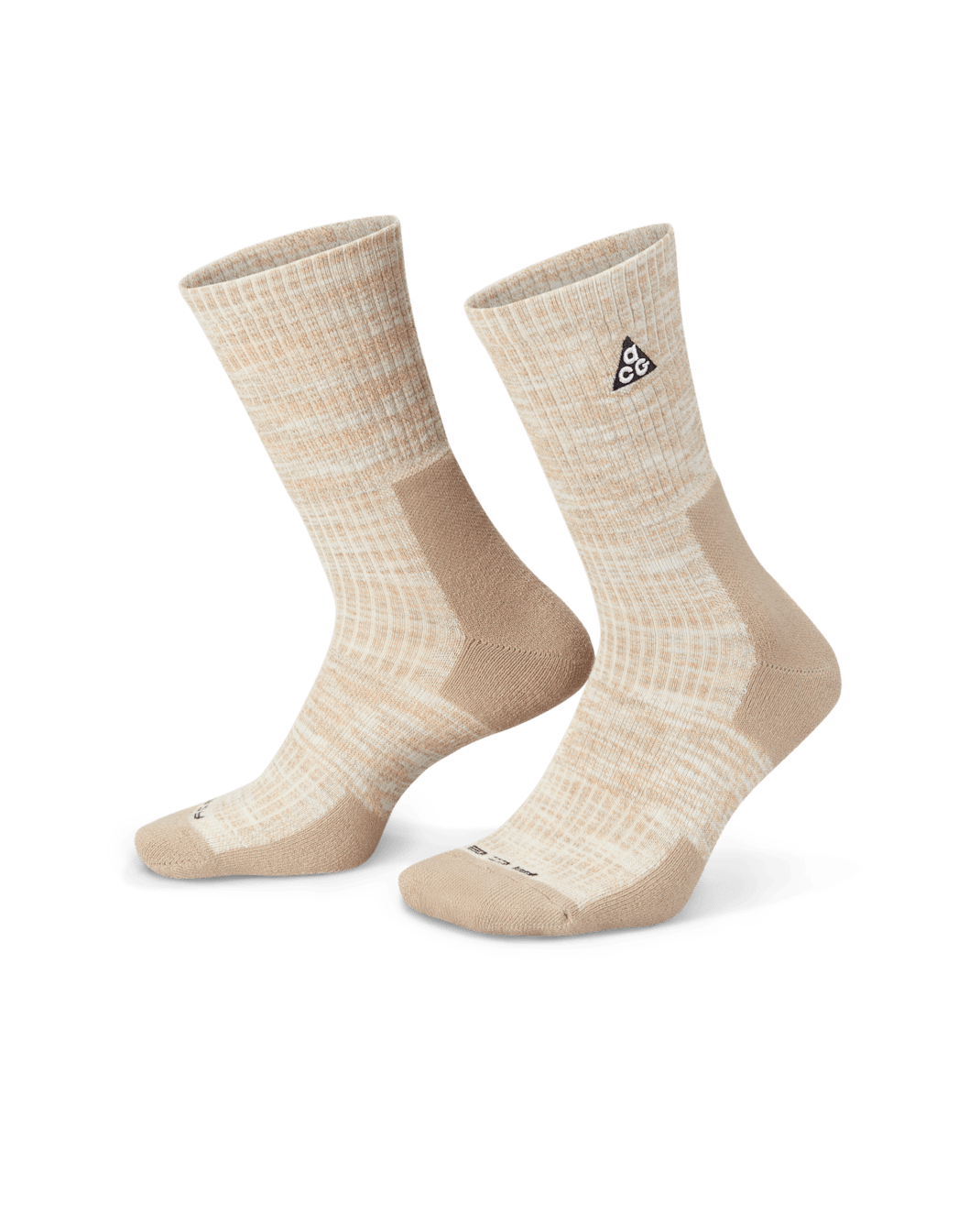 Nike ACG Everyday Cushioned Crew Socks (1 Pair) - Light Bone/Volt/Khaki/Black