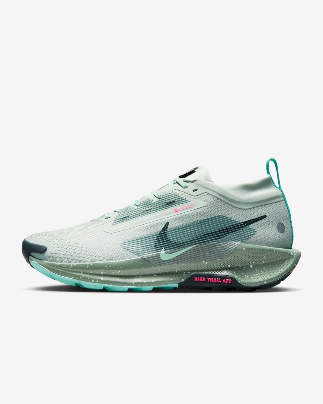 Pánské voděodolné trailové boty Nike Pegasus Trail 5 GORE-TEX - Light Silver/Clay Green/Mint Foam/Seaweed