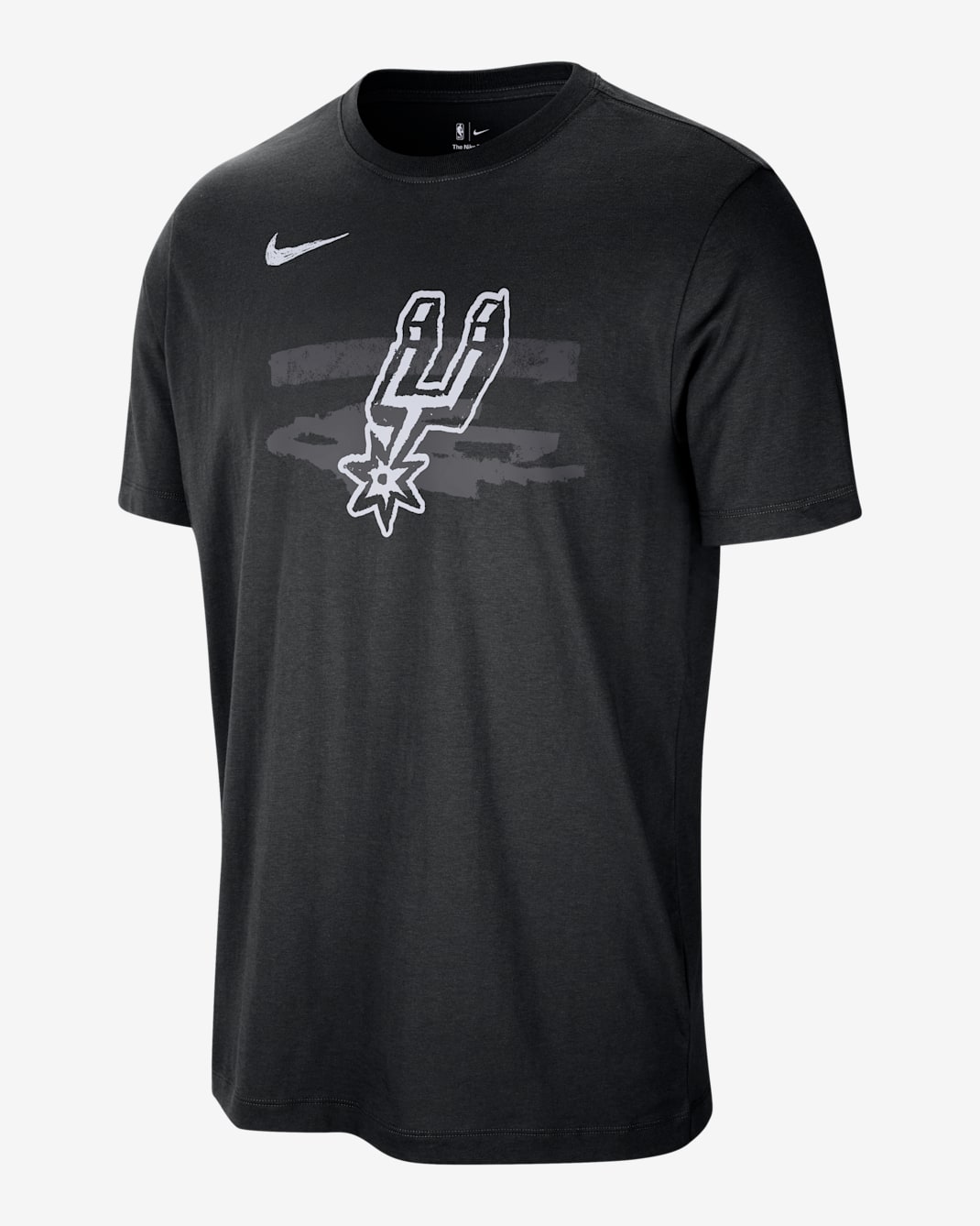 San Antonio Spurs Courtside Nike NBA T-Shirt (Herren) - Schwarz
