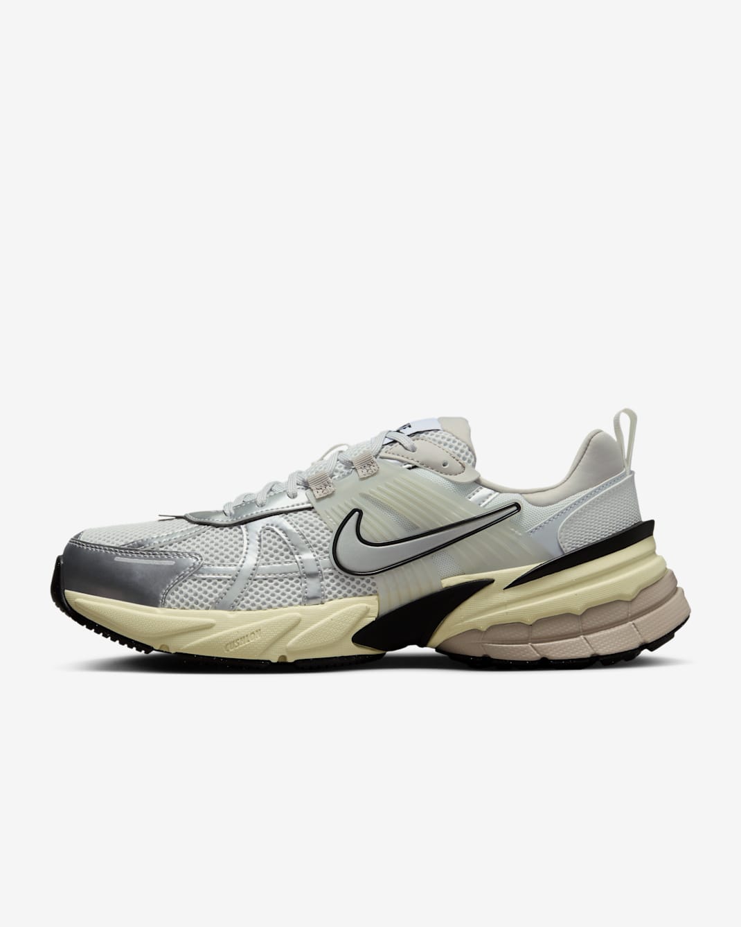 Nike V2K Run Men's Shoes - Summit White/Pure Platinum/Light Iron Ore/Metallic Silver