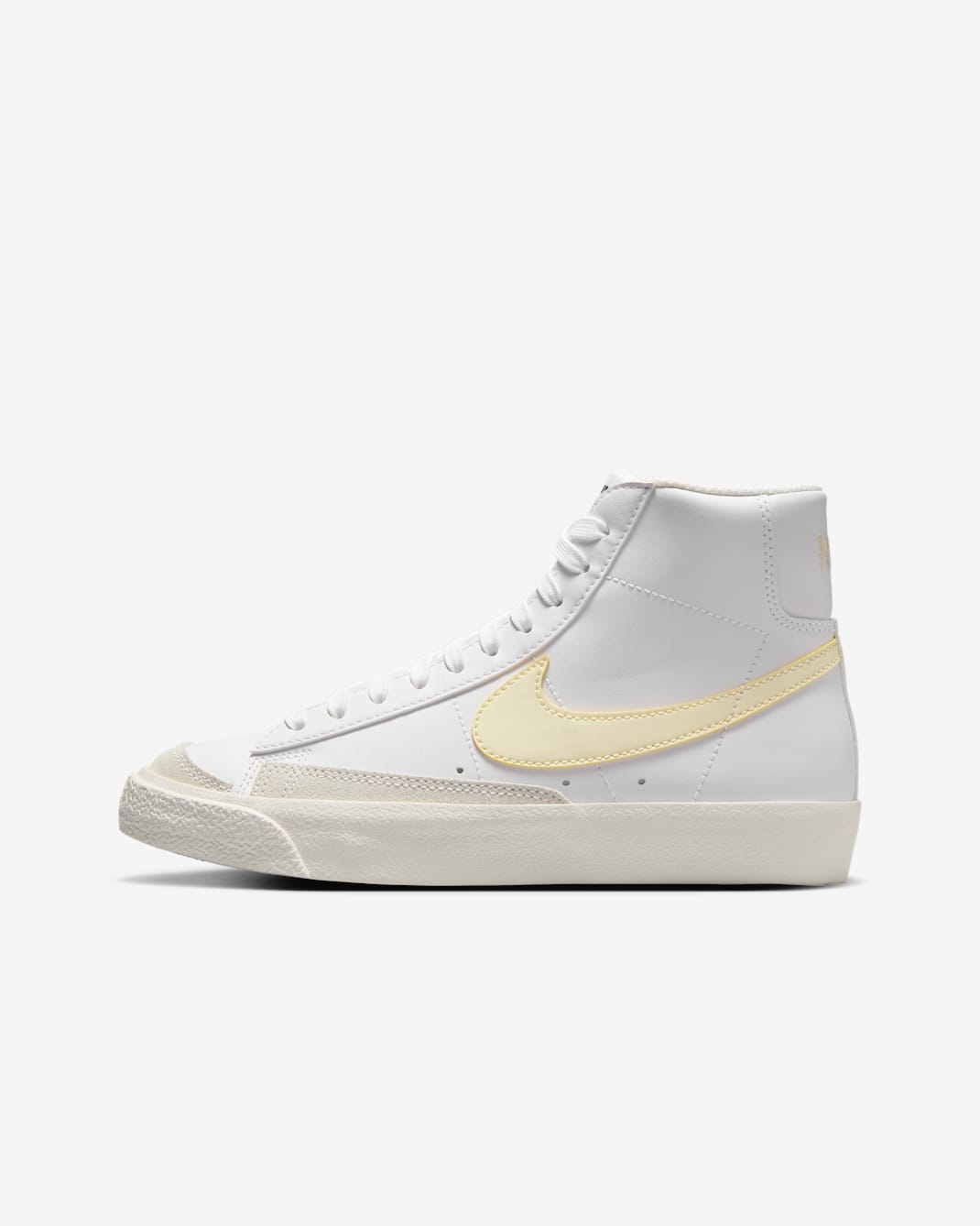 Tenis para niños grandes Nike Blazer Mid '77 - Blanco/Blanco cumbre/Vela/Alabastro