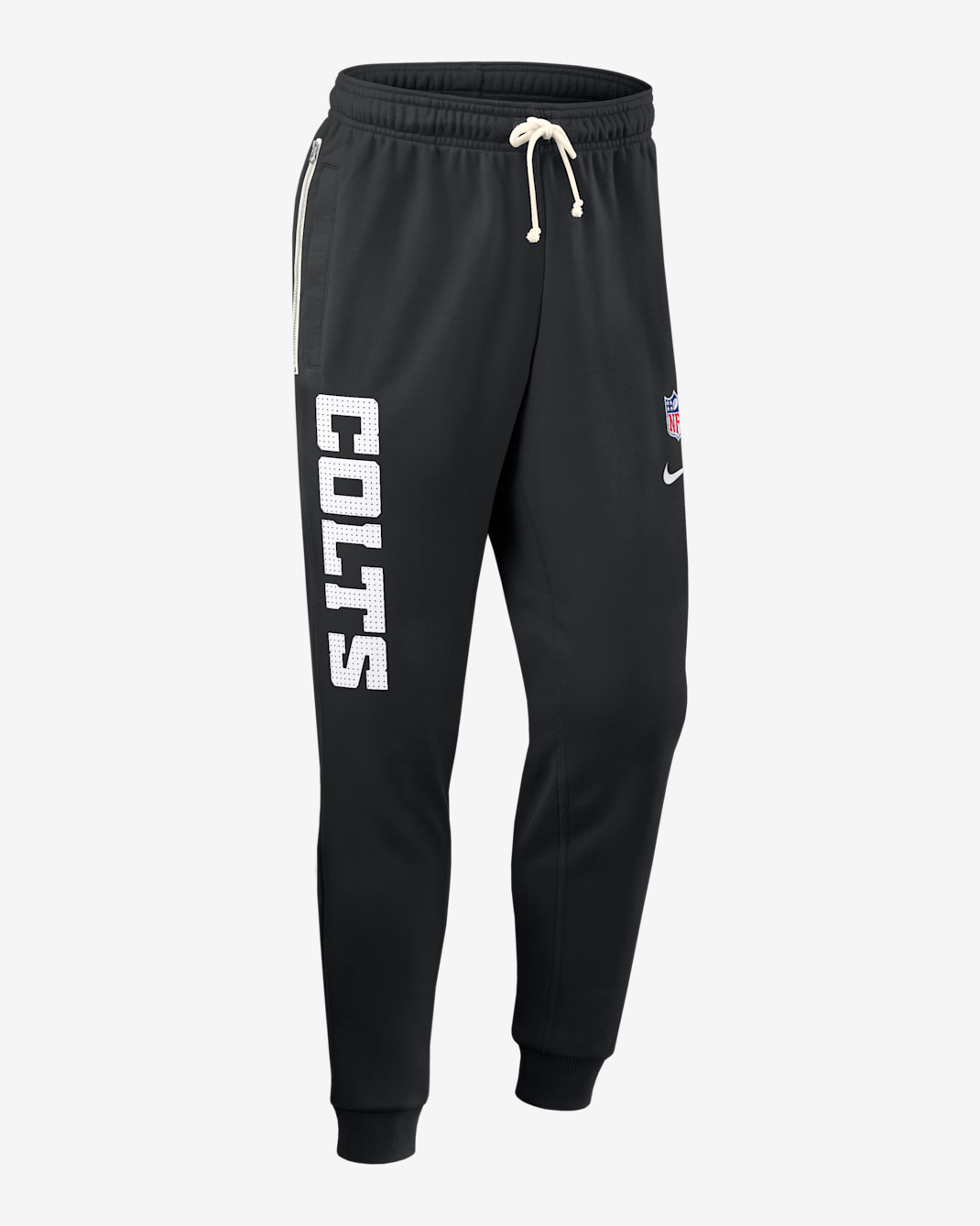 Pants Nike Dri-FIT de la NFL de pierna entallada para hombre Indianapolis Colts Ground Game Sideline - Negro