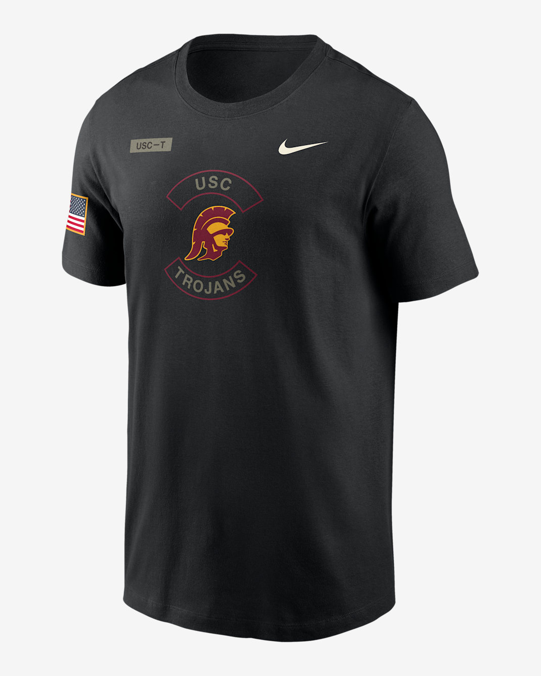 Playera universitaria Nike Dri-FIT para hombre USC Military Appreciation - Negro