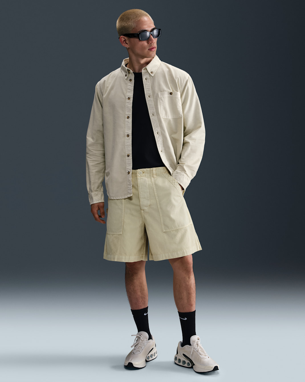 ナイキ ライフ メンズ ファティーグ ショートパンツ - ライトカーキ/ライトカーキ