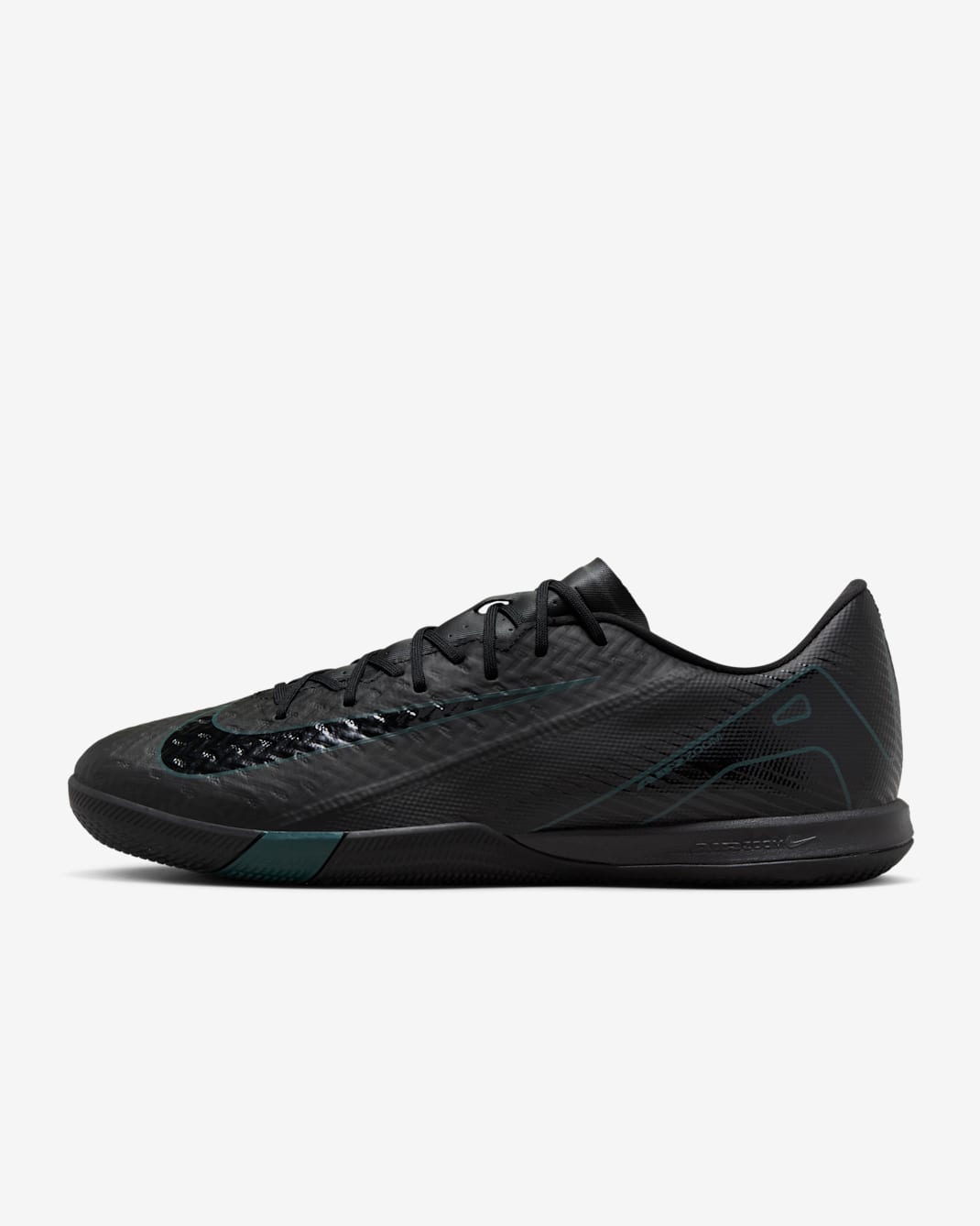 Nike Mercurial Vapor 16 Academy Indoor Court Low-Top Football Shoes - Black/Deep Jungle/Black