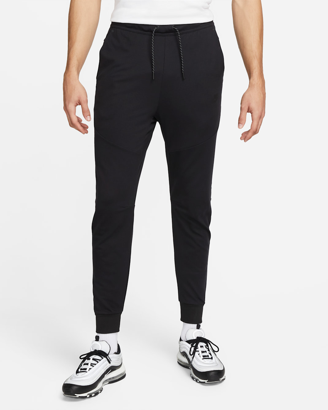 Pants de entrenamiento de ajuste slim para hombre Nike Sportswear Tech Fleece Lightweight - Negro/Negro