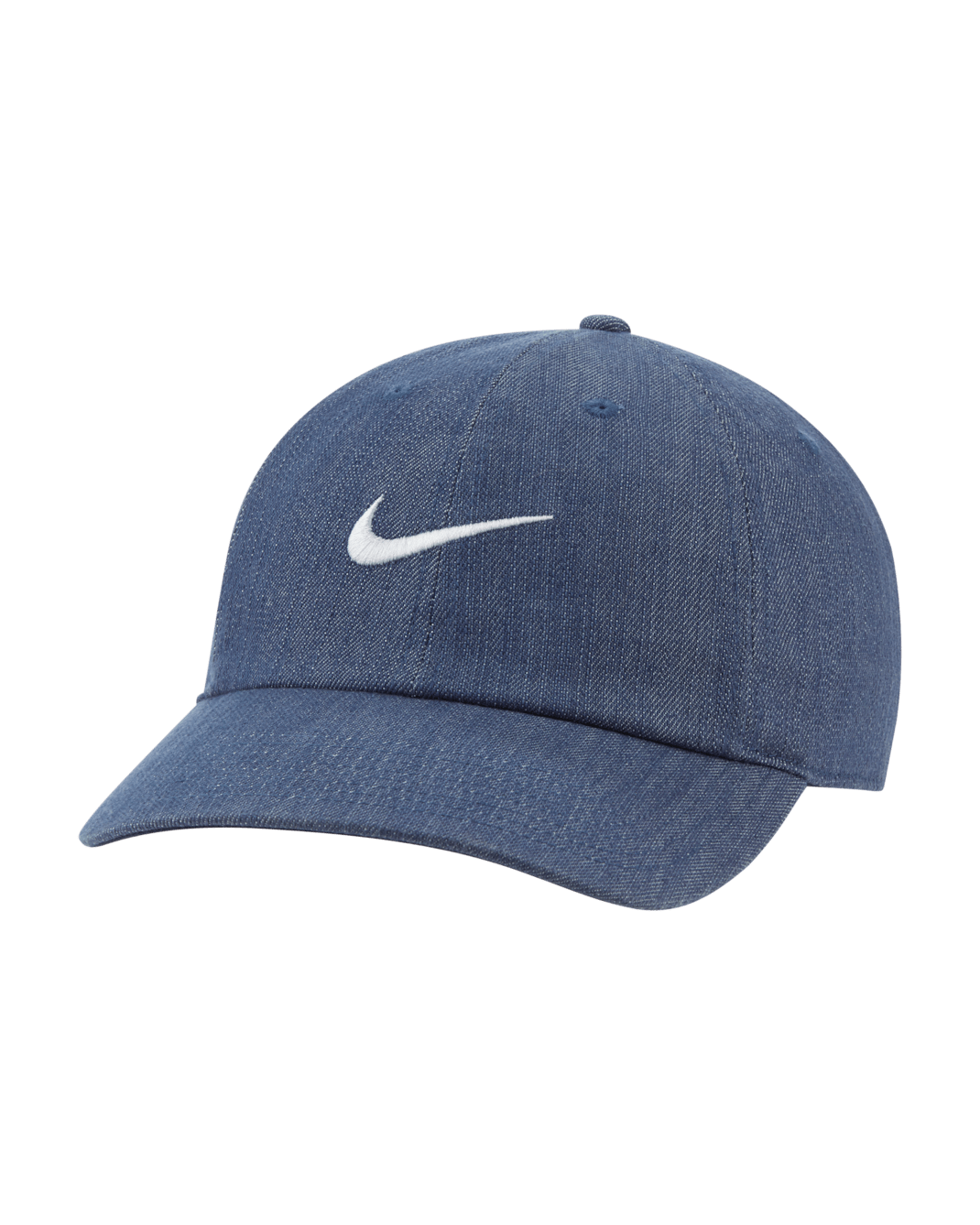 Nike Sportswear Heritage86 Swoosh Denim Hat - Midnight Navy/White