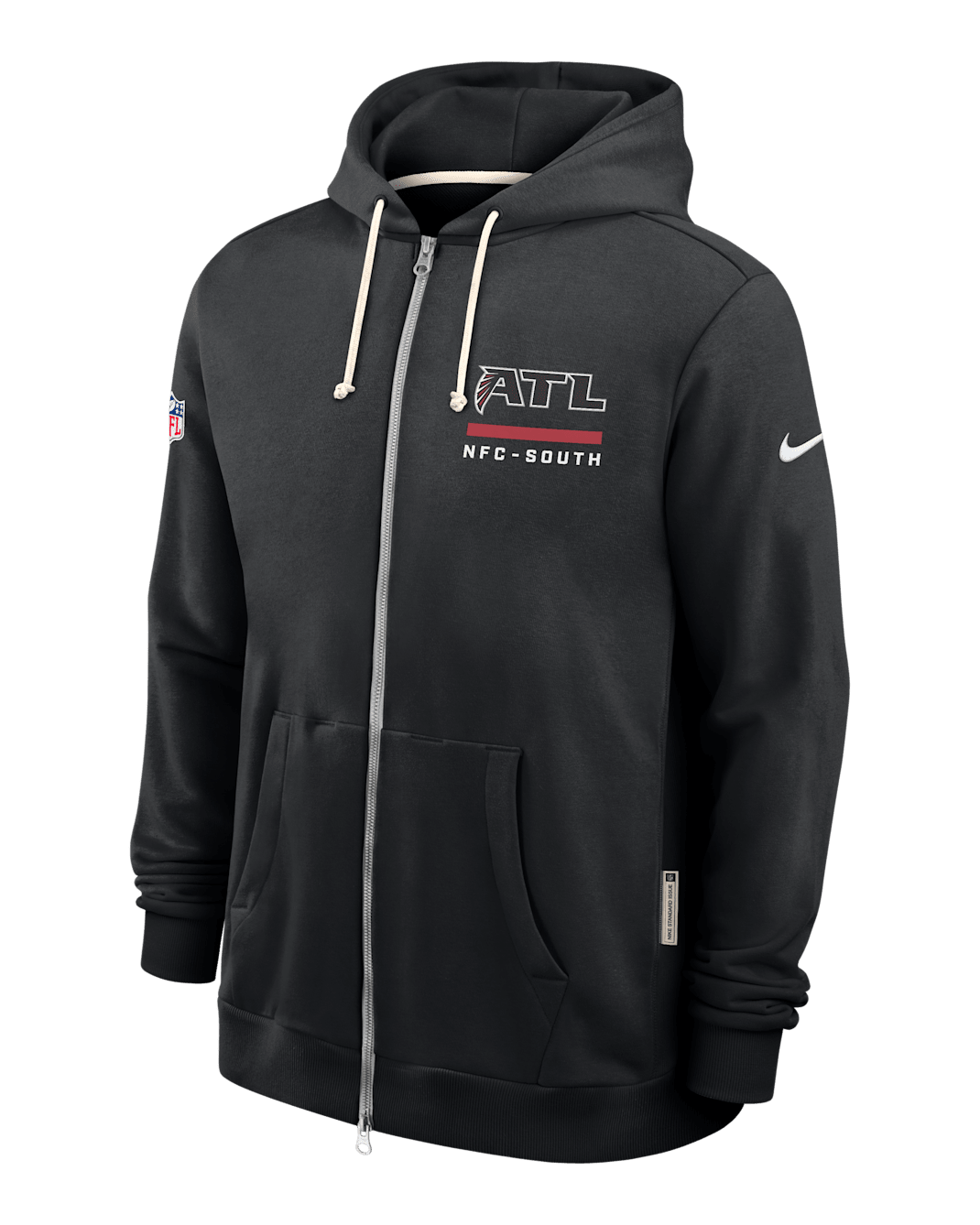 Atlanta Falcons Utility Player Sideline Men's Nike Dri-FIT NFL Full-Zip Hoodie - Black