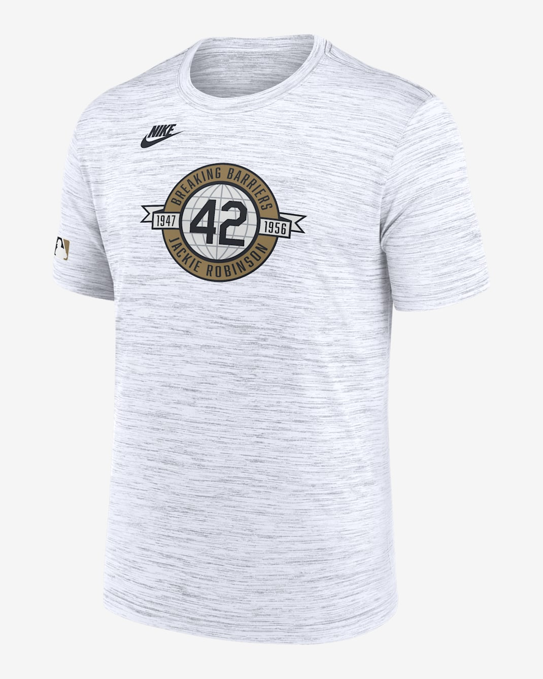 Brooklyn Dodgers 2026 Jackie Robinson Day Velocity Men's Nike Dri-FIT MLB T-Shirt - White